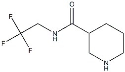 N-(2,2,2-trifluoroethyl)piperidine-3-carboxamide Struktur