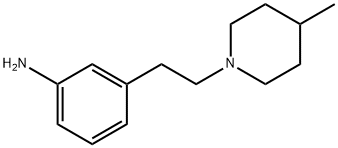 3-[2-(4-methylpiperidin-1-yl)ethyl]aniline Struktur