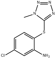 5-chloro-2-[(1-methyl-1H-1,2,3,4-tetrazol-5-yl)sulfanyl]aniline Struktur