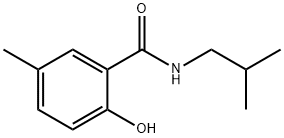 2-hydroxy-5-methyl-N-(2-methylpropyl)benzamide Struktur