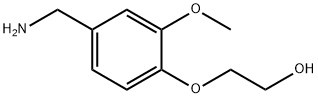 2-[4-(aminomethyl)-2-methoxyphenoxy]ethan-1-ol Struktur