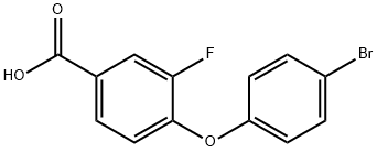 4-(4-bromophenoxy)-3-fluorobenzoic acid Struktur