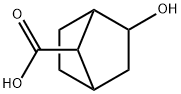 2-hydroxybicyclo[2.2.1]heptane-7-carboxylic acid Struktur