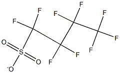 1,1,2,2,3,3,4,4,4-Nonafluorobutane-1-sulfonate Struktur