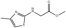 methyl 2-[(4-methyl-1,3-thiazol-2-yl)amino]acetate Struktur