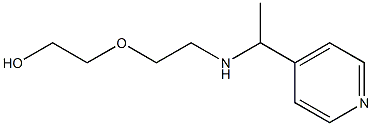 2-(2-{[1-(pyridin-4-yl)ethyl]amino}ethoxy)ethan-1-ol Struktur