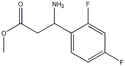 methyl 3-amino-3-(2,4-difluorophenyl)propanoate Struktur