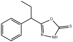 5-(1-phenylpropyl)-1,3,4-oxadiazole-2-thiol Struktur