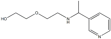 2-(2-{[1-(pyridin-3-yl)ethyl]amino}ethoxy)ethan-1-ol Struktur