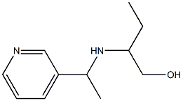 2-{[1-(pyridin-3-yl)ethyl]amino}butan-1-ol Struktur