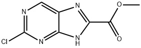 methyl 2-chloro-9H-purine-8-carboxylate Struktur