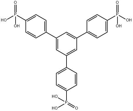 1,3,5-tris(4-Phosphonophenyl)benzene Struktur