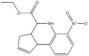 ethyl 6-nitro-3a,4,5,9b-tetrahydro-3H-cyclopenta[c]quinoline-4-carboxylate Struktur