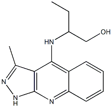 2-({3-methyl-1H-pyrazolo[3,4-b]quinolin-4-yl}amino)butan-1-ol Struktur