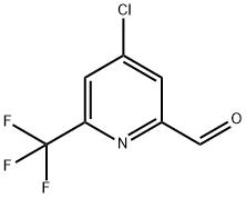 4-Chloro-6-trifluoromethyl-pyridine-2-carbaldehyde Struktur