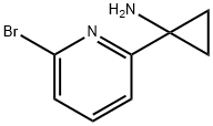 1-(6-BROMOPYRIDIN-2-YL)CYCLOPROPAN-1-AMINE, 1060811-33-7, 結(jié)構(gòu)式