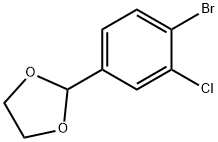 2-(4-Bromo-2-chlorophenyl)-1,3-dioxolane Struktur