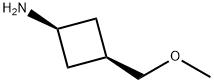 cis-3-(methoxymethyl)cyclobutan-1-amine Struktur