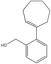 [2-(cyclohept-1-en-1-yl)phenyl]methanol Struktur