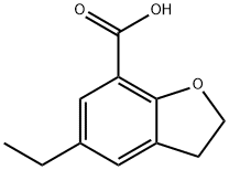 5-ethyl-2,3-dihydro-1-benzofuran-7-carboxylic acid Struktur