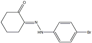 2-[2-(4-Bromo-phenyl)hydrazono]cyclohexanone Struktur