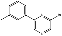 2-Bromo-6-(3-tolyl)pyrazine Struktur