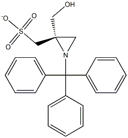 (S)-(1-三苯甲基氮啶-2-基)甲基磺酸甲酯, 1095273-25-8, 結(jié)構(gòu)式