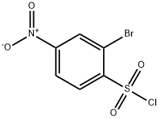 2-Bromo-4-nitrobenzenesulphonyl chloride Struktur