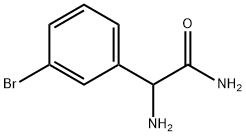 2-amino-2-(3-bromophenyl)acetamide Struktur