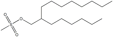 2-hexyldecyl methanesulfonate Struktur