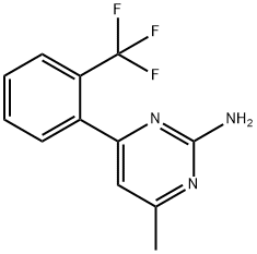 2-Amino-6-(2-trifluoromethylphenyl)-4-methylpyrimidine Struktur