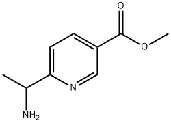 6-(1-AMINOETHYL)-3-PYRIDINECARBOXYLIC ACID METHYL ESTER Struktur