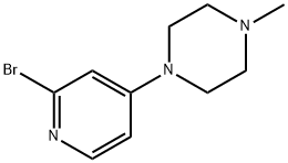 2-bromo-4-(N-Methylpiperazin-1-yl)pyridine Struktur