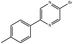 2-Bromo-5-(4-tolyl)pyrazine Struktur