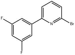 2-Bromo-6-(3,5-difluorophenyl)pyridine Struktur