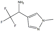 2,2,2-trifluoro-1-(1-methyl-1H-pyrazol-4-yl)ethan-1-amine Struktur