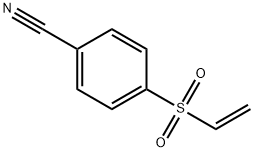 4-(ethenesulfonyl)benzonitrile Struktur