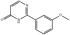 4-Hydroxy-2-(3-methoxyphenyl)pyrimidine Struktur