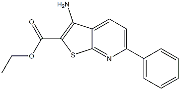 ethyl 3-amino-6-phenylthieno[2,3-b]pyridine-2-carboxylate Struktur