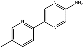 2-Amino-5-(5-methyl-2-pyridyl)pyrazine Struktur