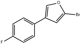 2-Bromo-4-(4-fluorophenyl)furan Struktur