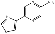 2-Amino-5-(4-thiazolyl)pyrazine Struktur