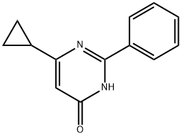 4-Hydroxy-2-phenyl-6-cyclopropylpyrimidine Struktur