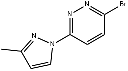 3-Bromo-6-(3-methyl-1H-pyrazol-1-yl)pyridazine Struktur