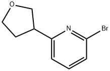 2-Bromo-6-(tetrahydrofuran-3-yl)pyridine Struktur