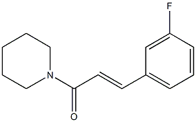 (2E)-3-(3-fluorophenyl)-1-(piperidin-1-yl)prop-2-en-1-one Struktur