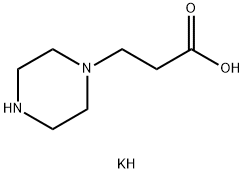 potassium 3-piperazin-1-ylpropanoate Struktur