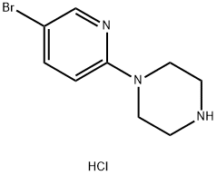 1-(5-bromopyridin-2-yl)piperazine dihydrochloride Struktur