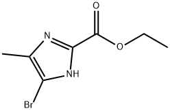 1H-Imidazole-2-carboxylic acid, 5-bromo-4-methyl-, ethyl ester Struktur