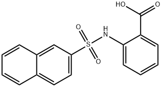 2-(naphthalene-2-sulfonamido)benzoic acid Struktur